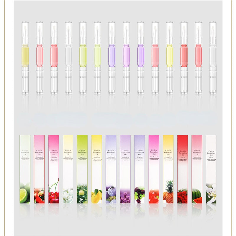 Venta al por mayor Pluma de aceite nutritivo de dedo de arte de uñas de plástico